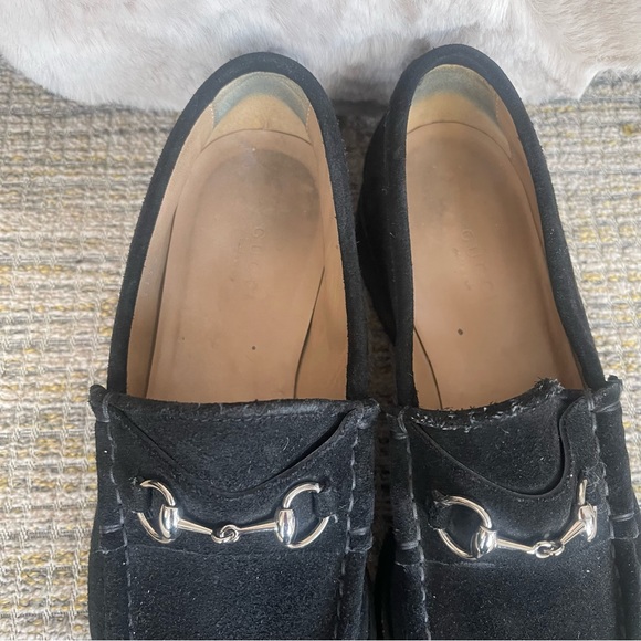 Gucci Suede Horsebit Loafers - Picture 4 of 16